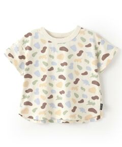 petit main / プティマイン Tシャツ | 【GOODPRICE冷感】総柄半袖Tシャツ