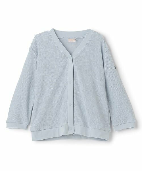 petit main / プティマイン カーディガン・ボレロ | 【接触冷感】カットカーディガン（ブルー）
