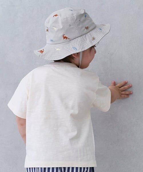 petit main / プティマイン Tシャツ | 【接触冷感】モチーフロゴ刺しゅう半袖Tシャツ | 詳細1