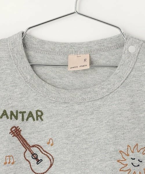 petit main / プティマイン Tシャツ | 【接触冷感】モチーフロゴ刺しゅう半袖Tシャツ | 詳細5