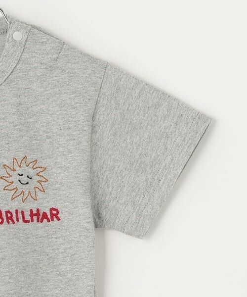 petit main / プティマイン Tシャツ | 【接触冷感】モチーフロゴ刺しゅう半袖Tシャツ | 詳細8