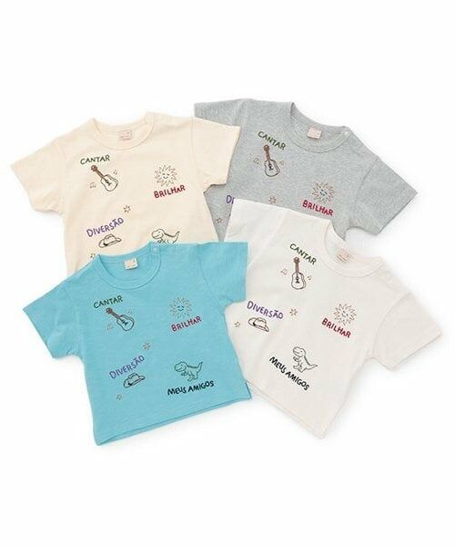 petit main / プティマイン Tシャツ | 【接触冷感】モチーフロゴ刺しゅう半袖Tシャツ | 詳細22