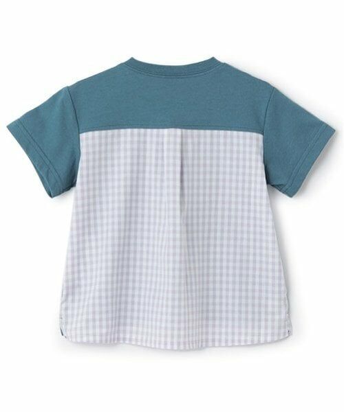 petit main / プティマイン Tシャツ | ギンガムポケット半袖Tシャツ | 詳細3