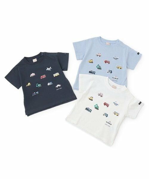 petit main / プティマイン Tシャツ | 【接触冷感】働く車刺しゅう半袖Tシャツ | 詳細12