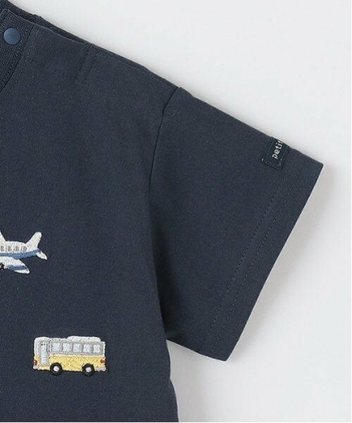 petit main / プティマイン Tシャツ | 【接触冷感】働く車刺しゅう半袖Tシャツ | 詳細6