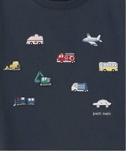 petit main / プティマイン Tシャツ | 【接触冷感】働く車刺しゅう半袖Tシャツ | 詳細8
