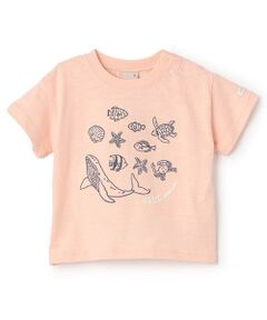 petit main / プティマイン Tシャツ | 【接触冷感】海刺しゅう半袖Tシャツ(キッズサイズ)