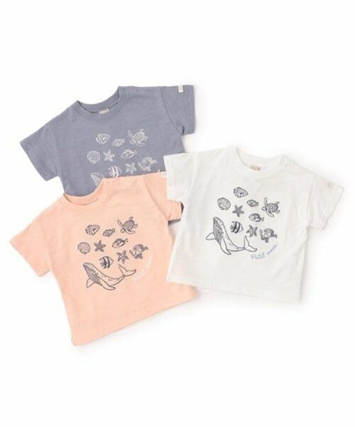 petit main / プティマイン Tシャツ | 【接触冷感】海刺しゅう半袖Tシャツ(キッズサイズ) | 詳細13