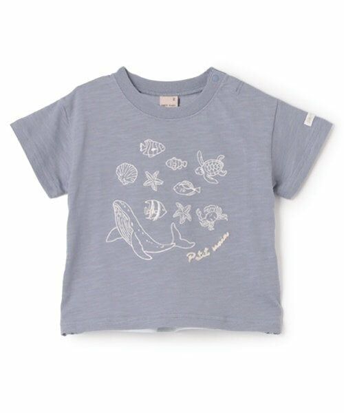 petit main / プティマイン Tシャツ | 【接触冷感】海刺しゅう半袖Tシャツ(キッズサイズ) | 詳細15