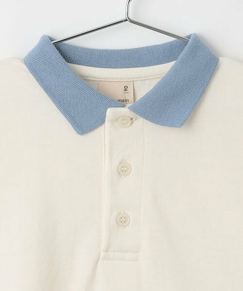 petit main / プティマイン Tシャツ | 【接触冷感】ポロ衿配色半袖Tシャツ | 詳細6
