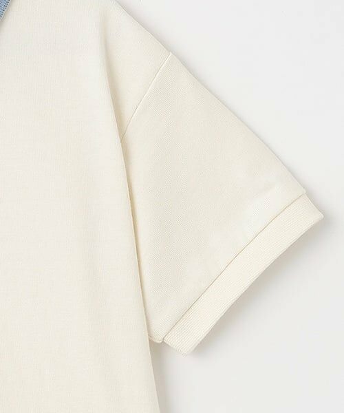 petit main / プティマイン Tシャツ | 【接触冷感】ポロ衿配色半袖Tシャツ | 詳細8