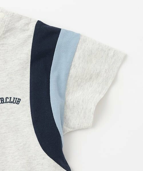 petit main / プティマイン Tシャツ | 【接触冷感】袖ライン配色半袖Tシャツ | 詳細7
