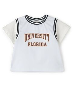 petit main / プティマイン Tシャツ | 【接触冷感】ユニフォームドッキング半袖Tシャツ