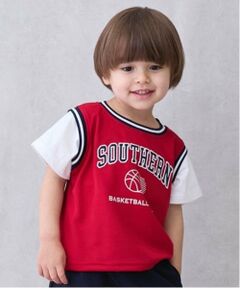 petit main / プティマイン Tシャツ | 【接触冷感】ユニフォームドッキング半袖Tシャツ