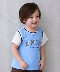 petit main / プティマイン Tシャツ | 【接触冷感】ユニフォームドッキング半袖Tシャツ