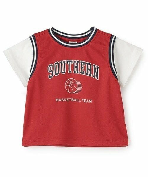 petit main / プティマイン Tシャツ | 【接触冷感】ユニフォームドッキング半袖Tシャツ | 詳細12