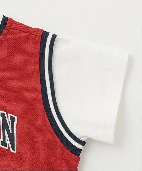 petit main / プティマイン Tシャツ | 【接触冷感】ユニフォームドッキング半袖Tシャツ | 詳細8