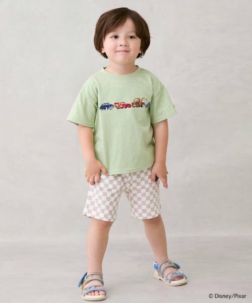 petit main / プティマイン Tシャツ | 【Disney】カーズ/アップリケ半袖Tシャツ | 詳細3
