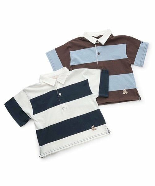 petit main / プティマイン Tシャツ | 【リンク】半袖ラガーTシャツ(キッズ) | 詳細10