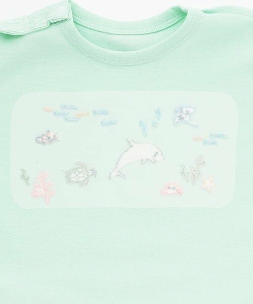 petit main / プティマイン Tシャツ | 海の生き物刺しゅう半袖Tシャツ | 詳細8