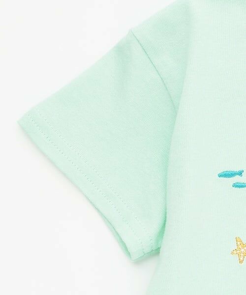 petit main / プティマイン Tシャツ | 海の生き物刺しゅう半袖Tシャツ | 詳細9