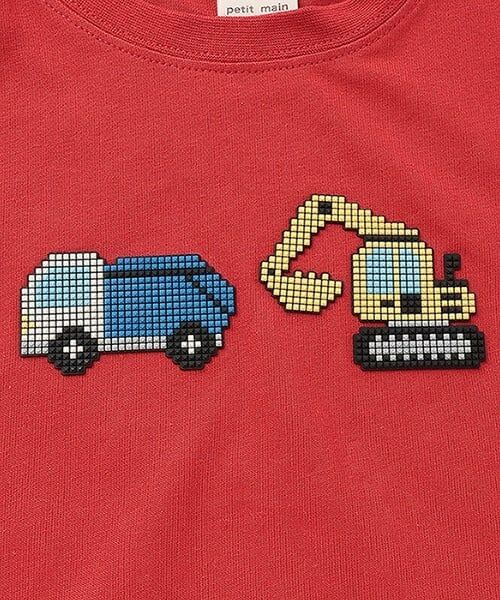 petit main / プティマイン Tシャツ | ブロックプリント半袖Tシャツ | 詳細10