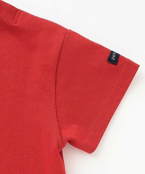 petit main / プティマイン Tシャツ | ブロックプリント半袖Tシャツ | 詳細11