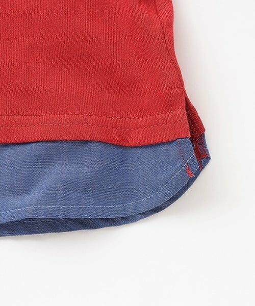 petit main / プティマイン Tシャツ | ブロックプリント半袖Tシャツ | 詳細13