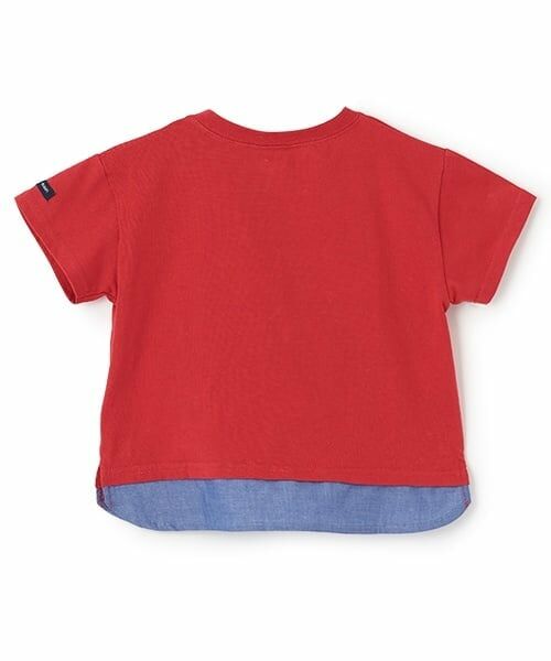 petit main / プティマイン Tシャツ | ブロックプリント半袖Tシャツ | 詳細5