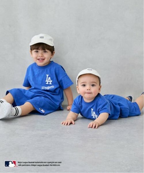 petit main / プティマイン ミニ丈・ひざ丈ワンピース | 【MLB】カットソーセットアップ | 詳細3