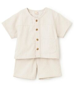 petit main / プティマイン ミニ丈・ひざ丈ワンピース | 布帛半袖セットアップ