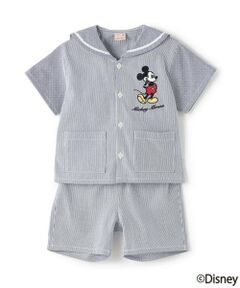 petit main / プティマイン ミニ丈・ひざ丈ワンピース | 【Disney】セーラーセットアップ