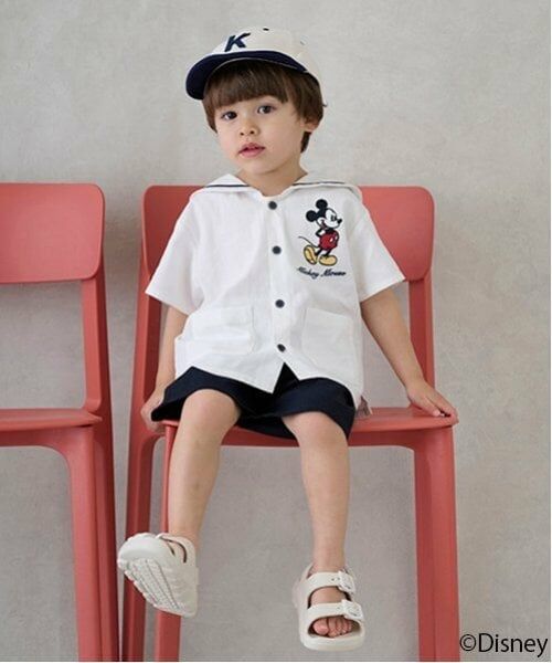 petit main / プティマイン ミニ丈・ひざ丈ワンピース | 【Disney】セーラーセットアップ | 詳細4