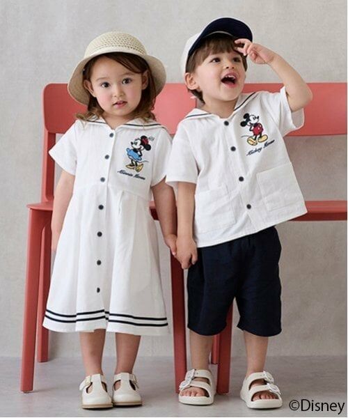 petit main / プティマイン ミニ丈・ひざ丈ワンピース | 【Disney】セーラーセットアップ | 詳細5