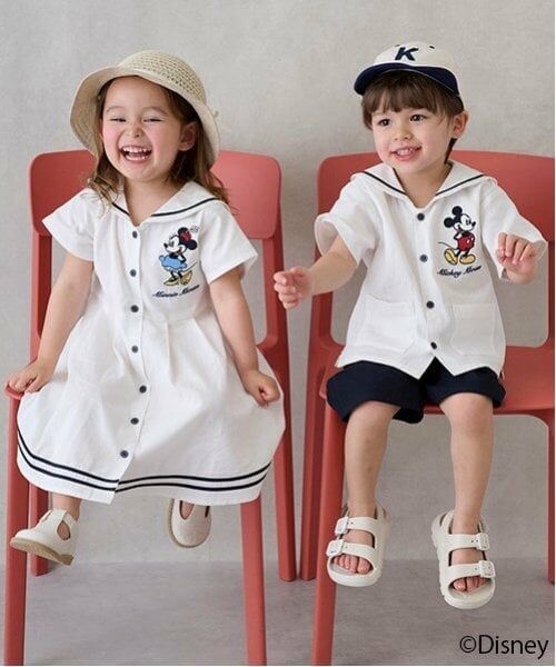 petit main / プティマイン ミニ丈・ひざ丈ワンピース | 【Disney】セーラーセットアップ | 詳細6