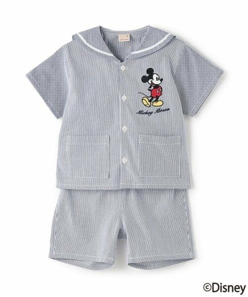 petit main / プティマイン ミニ丈・ひざ丈ワンピース | 【Disney】セーラーセットアップ（ライト ブルー）