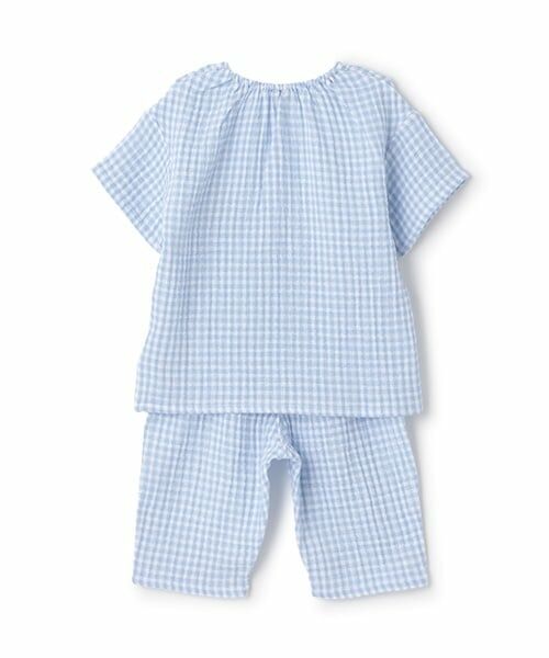 petit main / プティマイン ルームウェア | 【リンク】くま刺しゅうWガーゼパジャマ(キッズ) | 詳細3