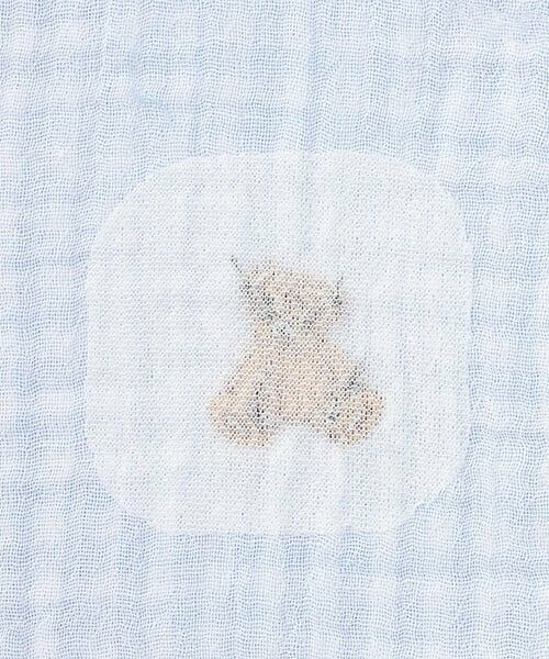 petit main / プティマイン ルームウェア | 【リンク】くま刺しゅうWガーゼパジャマ(キッズ) | 詳細7
