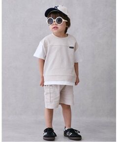 petit main / プティマイン ミニ丈・ひざ丈ワンピース | 【接触冷感】ドッキングカットセットアップ