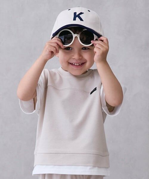 petit main / プティマイン ミニ丈・ひざ丈ワンピース | 【接触冷感】ドッキングカットセットアップ | 詳細2