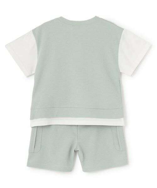 petit main / プティマイン ミニ丈・ひざ丈ワンピース | 【接触冷感】ドッキングカットセットアップ | 詳細3