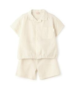 petit main / プティマイン シャツ・ブラウス | 【接触冷感】布帛セットアップ