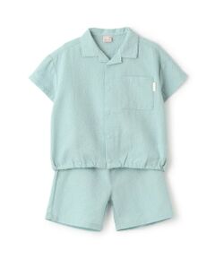 petit main / プティマイン シャツ・ブラウス | 【接触冷感】布帛セットアップ