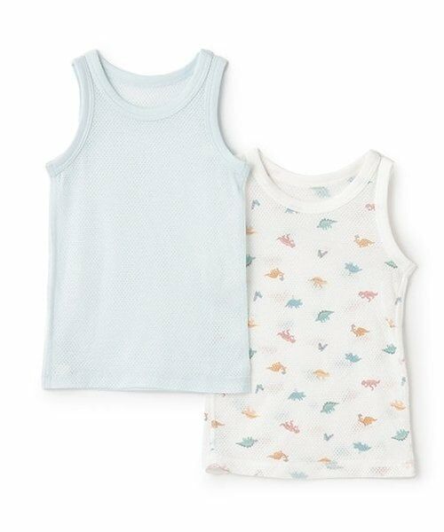 petit main / プティマイン その他インナー・ルームウェア | 【弱酸性】メッシュタンク肌着2P（ライト ブルー）