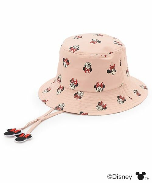 petit main / プティマイン ハット | 【Disney】総柄バケットハット（ライト ピンク）