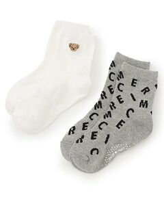 petit main / プティマイン ソックス | BOYSくま・MERCIソックス2P