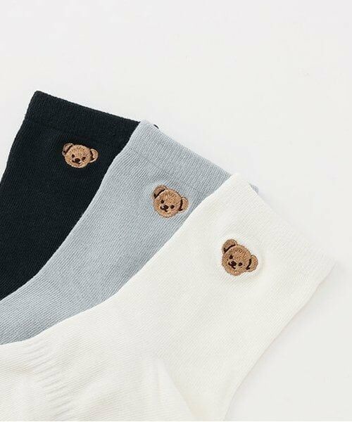 petit main / プティマイン ソックス | BOYSくま・MERCIソックス2P | 詳細5