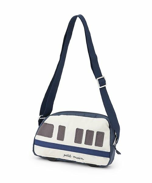 petit main / プティマイン ショルダーバッグ | 乗り物ショルダーバッグ２（ブルー）