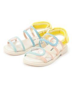 petit main / プティマイン サンダル | 配色クリアサンダル