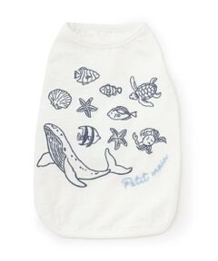 petit main / プティマイン ペットグッズ | 【DOG】【接触冷感】海刺しゅうタンク